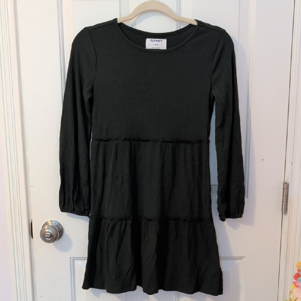 Old Navy Kids Forest Green Casual Dress